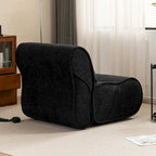 Soft Pellet Velvet Recliner, Comfortable Lounge Chair with Waist Pack Padding, Ideal for Living Room, Bedroom or Office