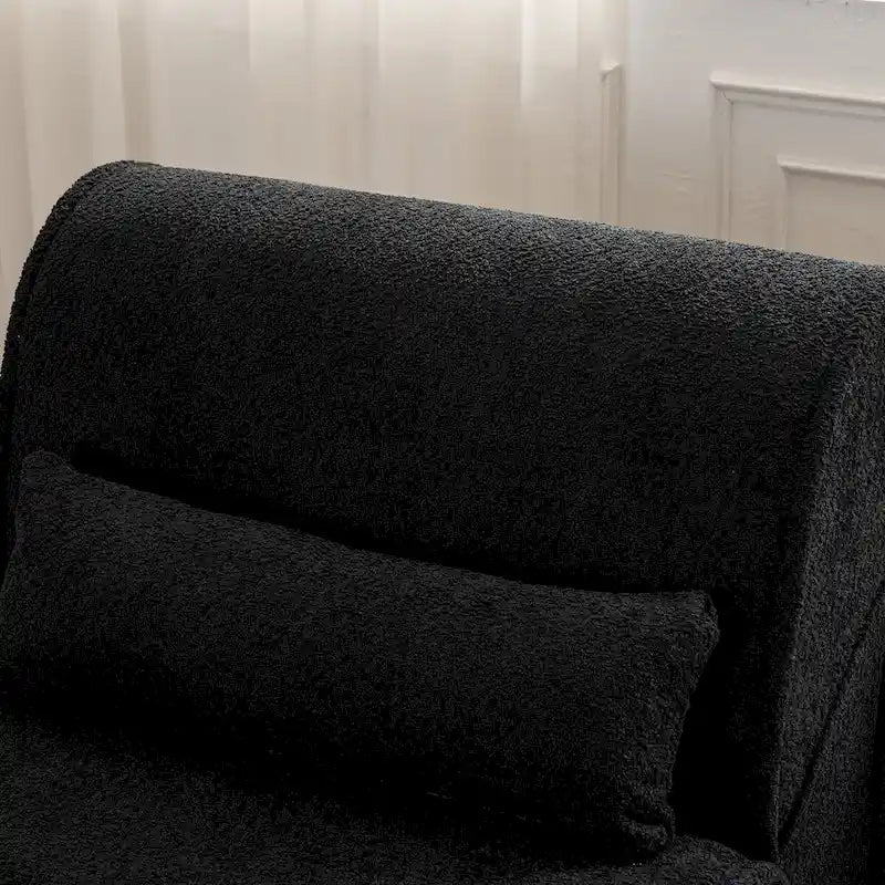 Soft Pellet Velvet Recliner, Comfortable Lounge Chair with Waist Pack Padding, Ideal for Living Room, Bedroom or Office