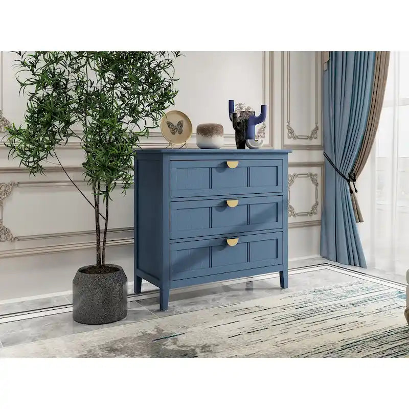 3 Drawer Cabinet, American Furniture,Suitable for bedroom, living room, study