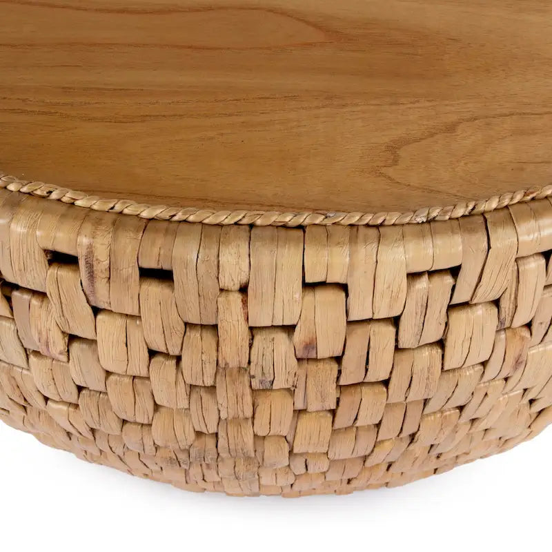 Captiva Round Rattan Drum Coffee Table