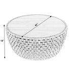 Captiva Round Rattan Drum Coffee Table