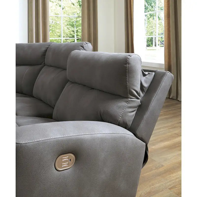 Signature Design by Ashley Next-Gen DuraPella 5-Piece Power Reclining Sectional - 105.5W x 104.5D x 42H