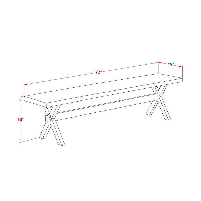 East West Furniture Dinette Set- a Dining Table and Gray Linen Fabric Parsons Chairs, Off-White(Pieces Options)