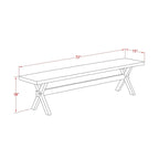 East West Furniture Dinette Set- a Dining Table and Gray Linen Fabric Parsons Chairs, Off-White(Pieces Options)