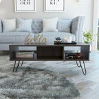 Newport Rectangle 2-Shelf Coffee Table White
