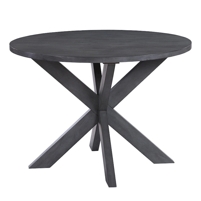 Farmhouse X-Base 42 Diameter Round Dining Table