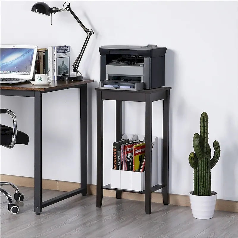 Yaheetech Wood Tall Bedside Living Room Sofa Side End Table Furnture