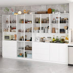 Modular Buffet and Display Cabinet - Modular Design in Pristine White