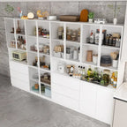 Modular Buffet and Display Cabinet - Modular Design in Pristine White