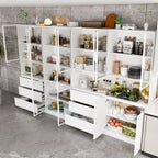 Modular Buffet and Display Cabinet - Modular Design in Pristine White