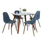 Carson Carrington Sala Stone 5-Piece Square Dining Set
