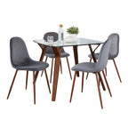 Carson Carrington Sala Stone 5-Piece Square Dining Set