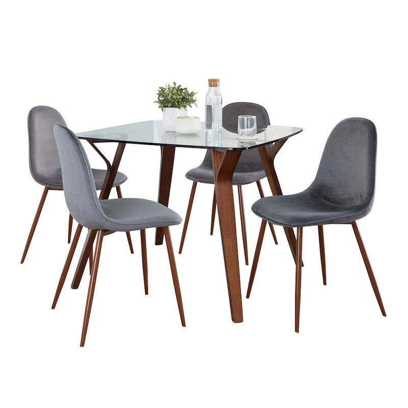 Carson Carrington Sala Stone 5-Piece Square Dining Set