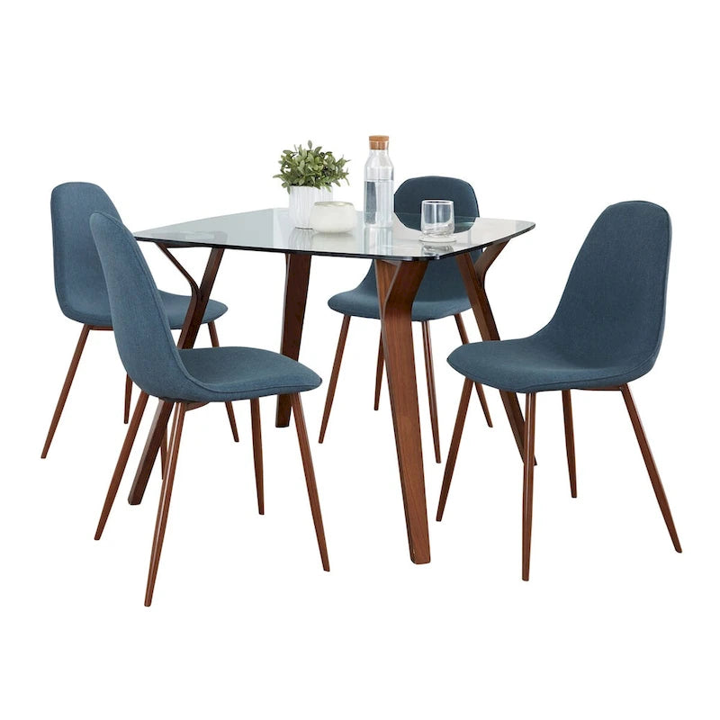 Carson Carrington Sala Stone 5-Piece Square Dining Set