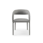 Modrest Faerron Modern Grey Leatherette Dining Chair