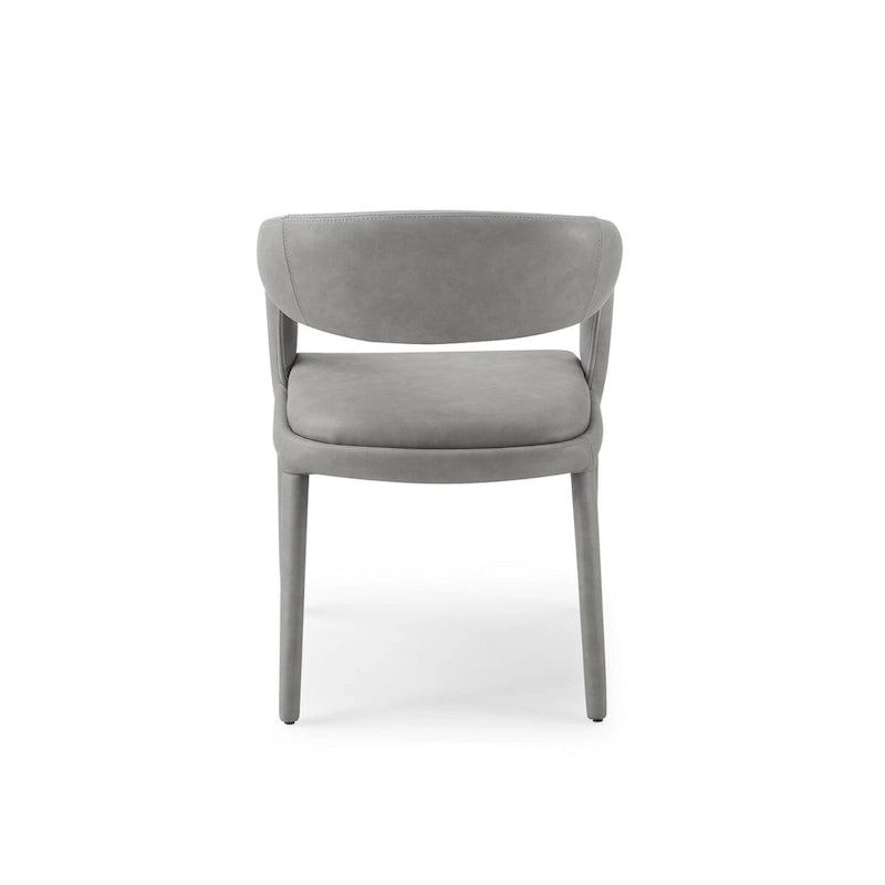 Modrest Faerron Modern Grey Leatherette Dining Chair