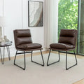 Roundhill Furniture Milos Upholstered Dining Chairs, Set of 2 - N/A