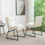 Roundhill Furniture Milos Upholstered Dining Chairs, Set of 2 - N/A
