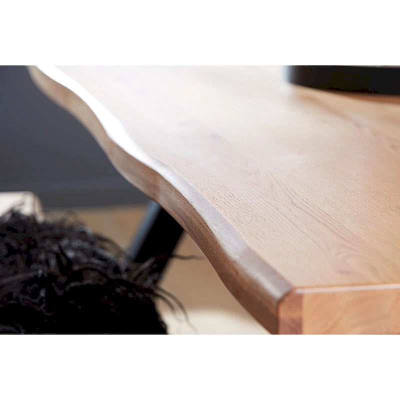 Rye Studio Scandinavian Wavy Edge Dining Table - 39.4W x 82.625L x 29.5H