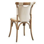 Nashville Oak & Canvas Bentwood Side Chair