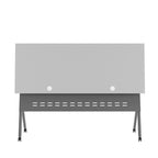 Commercial Nesting Flip Training Table with Steel Frame and Y-Legs - 23.5W x 60D x 30H