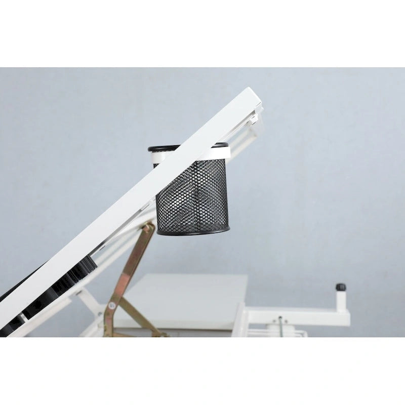 Hand Crank Adjustable Drafting Drawing Table with Stool and 2 Drawers