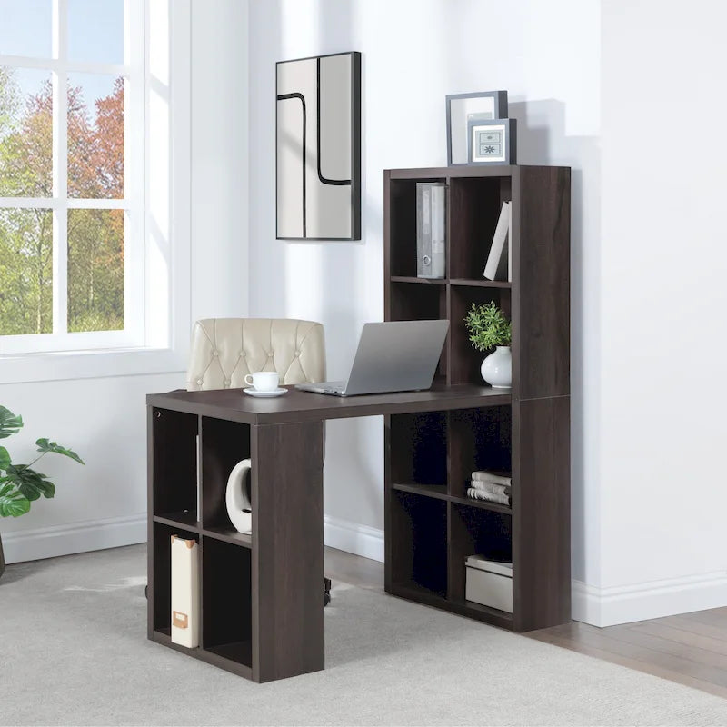 48 Desk and Dual Bookcase
