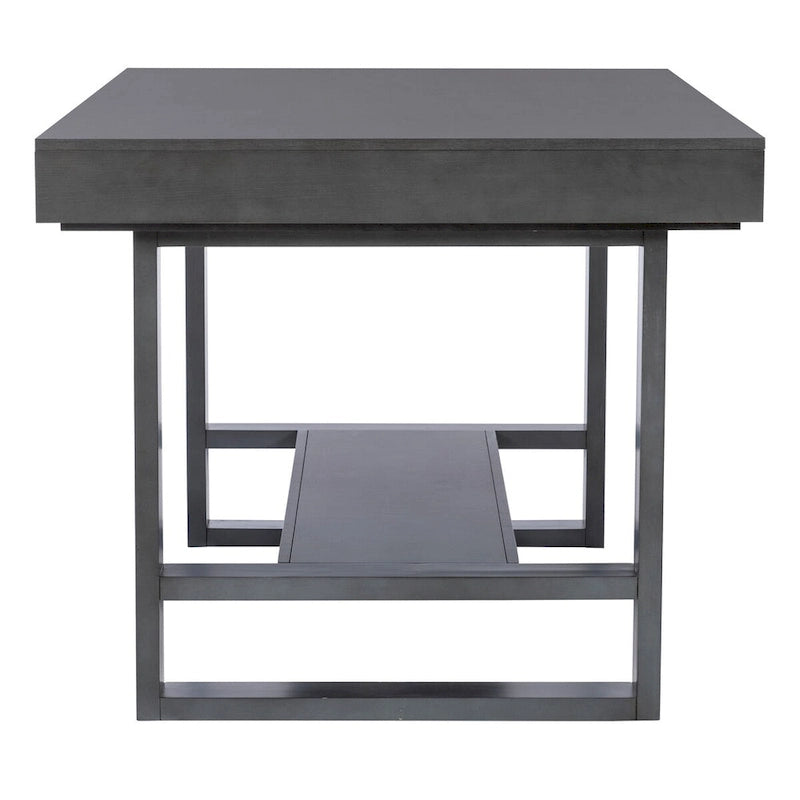 Wilson Grey Wooden Counter Height Dining Table with Storage