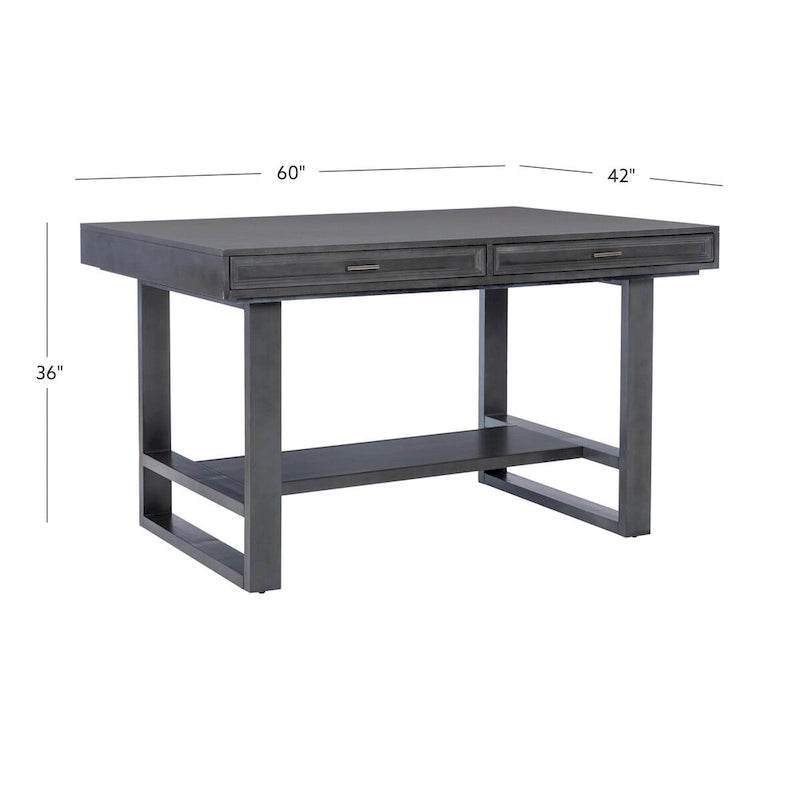 Wilson Grey Wooden Counter Height Dining Table with Storage