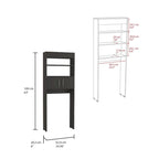 Madrid Over The Toilet Storage Cabinet Organizer With Doors and Shelves