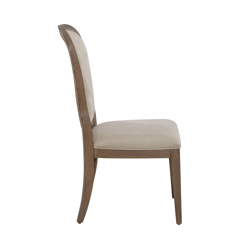 Americana Farmhouse Dusty Taupe Pedestal Table Set with Dining Chairs Options