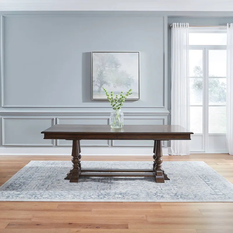 Arden Road Dining Room Trestle Table Set with Chairs Various Options