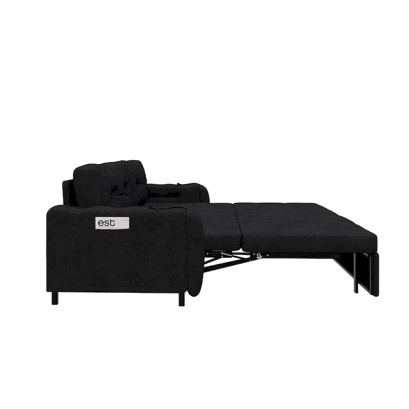 66.2Queen Pull Out Sofa Bed,Hydraulic System Convertible Sleeper Sofa
