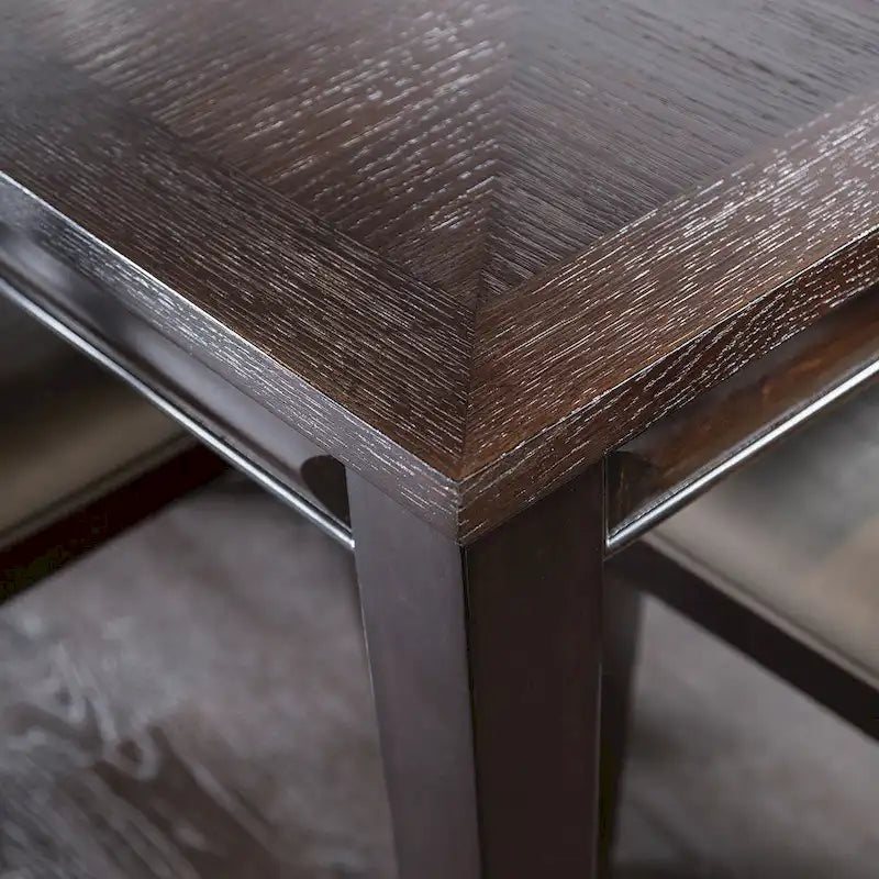 Furniture of America Chase Modern 90-inch Wood Extendable Dining Table with 18-inch Leaf