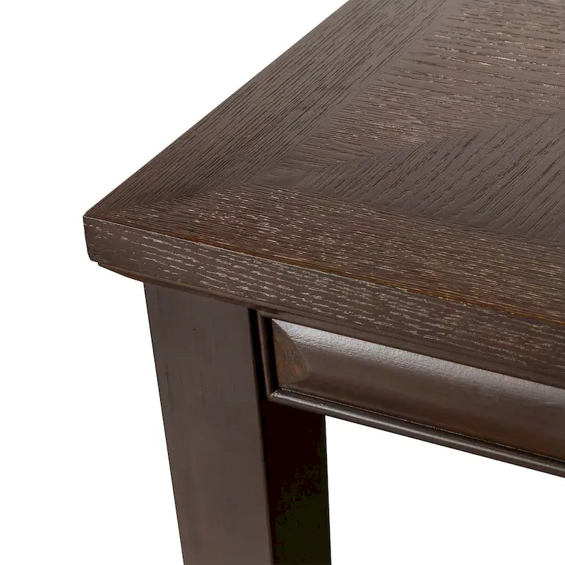 Furniture of America Chase Modern 90-inch Wood Extendable Dining Table with 18-inch Leaf
