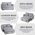 Convertible Sleeper Sofa Bed, Modern Pull Out Couch Bed
