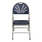 Lusitano Collection Fan Back Folding Chair, Pack of 4