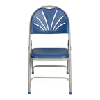 Lusitano Collection Fan Back Folding Chair, Pack of 4