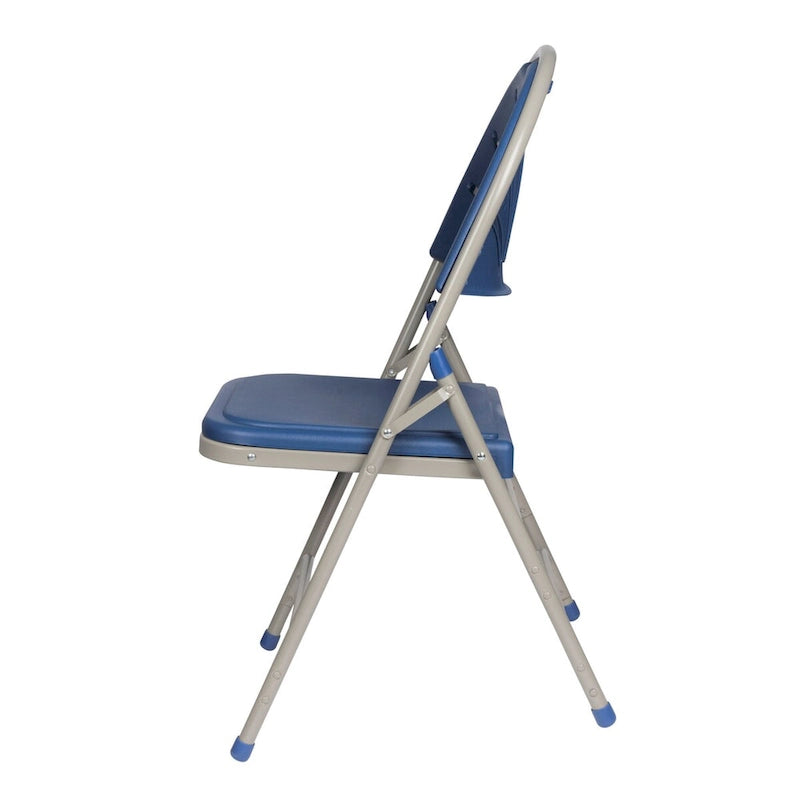 Lusitano Collection Fan Back Folding Chair, Pack of 4