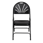 Lusitano Collection Fan Back Folding Chair, Pack of 4