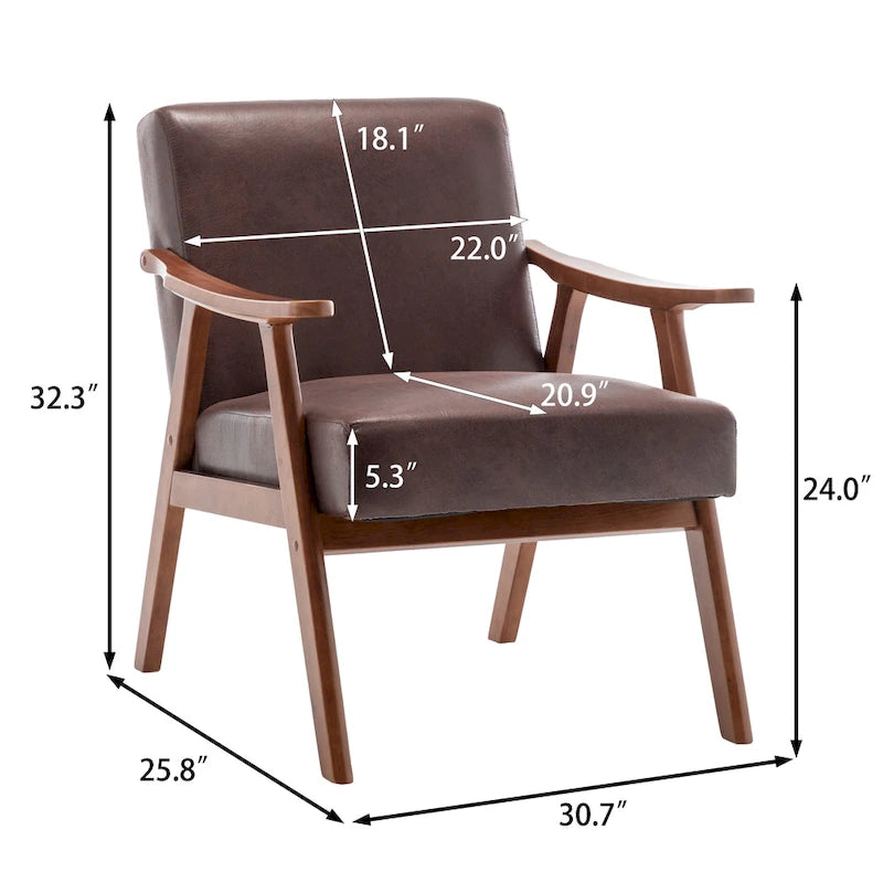 Mid-Century Modern Chair, Living Room Chair