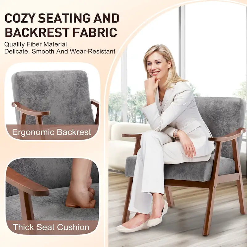 Mid-Century Modern Chair, Living Room Chair
