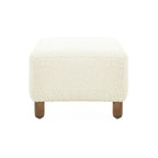 Modern Boucle Ottoman Bench for 2 People