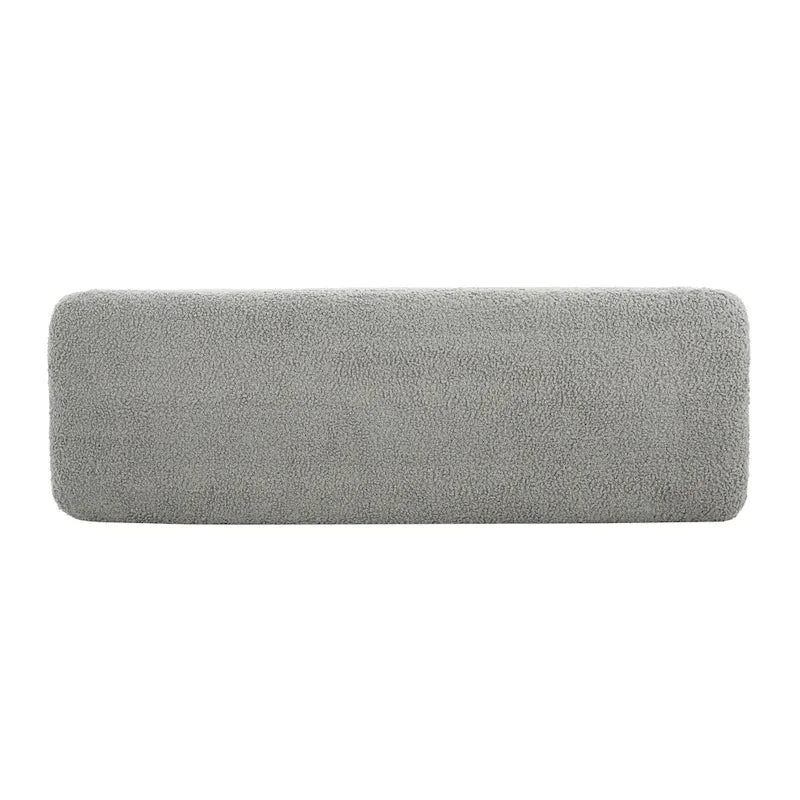 Modern Boucle Ottoman Bench for 2 People