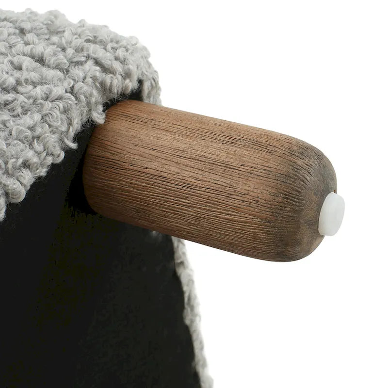 Modern Boucle Ottoman Bench for 2 People