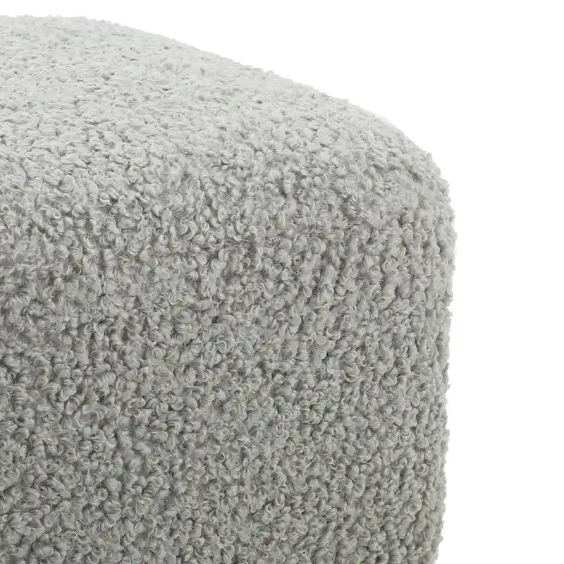 Modern Boucle Ottoman Bench for 2 People