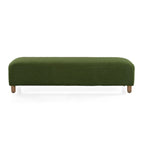 Modern Boucle Ottoman Bench for 2 People