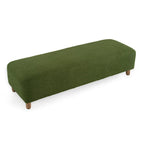 Modern Boucle Ottoman Bench for 2 People