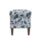 Floral Traditional Storage Bench Ottoman with Rolled Arms