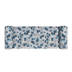 Floral Traditional Storage Bench Ottoman with Rolled Arms